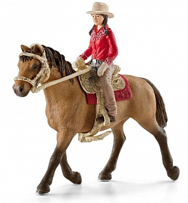 Всадник с лошадью из серии Вестерн (Schleich, 42112k)